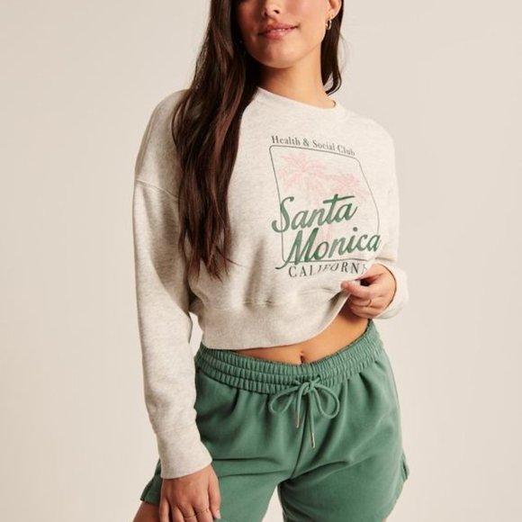 Abercrombie & Fitch Vintage Wedge Graphic Crew Sweatshirt - Picture 5 of 5